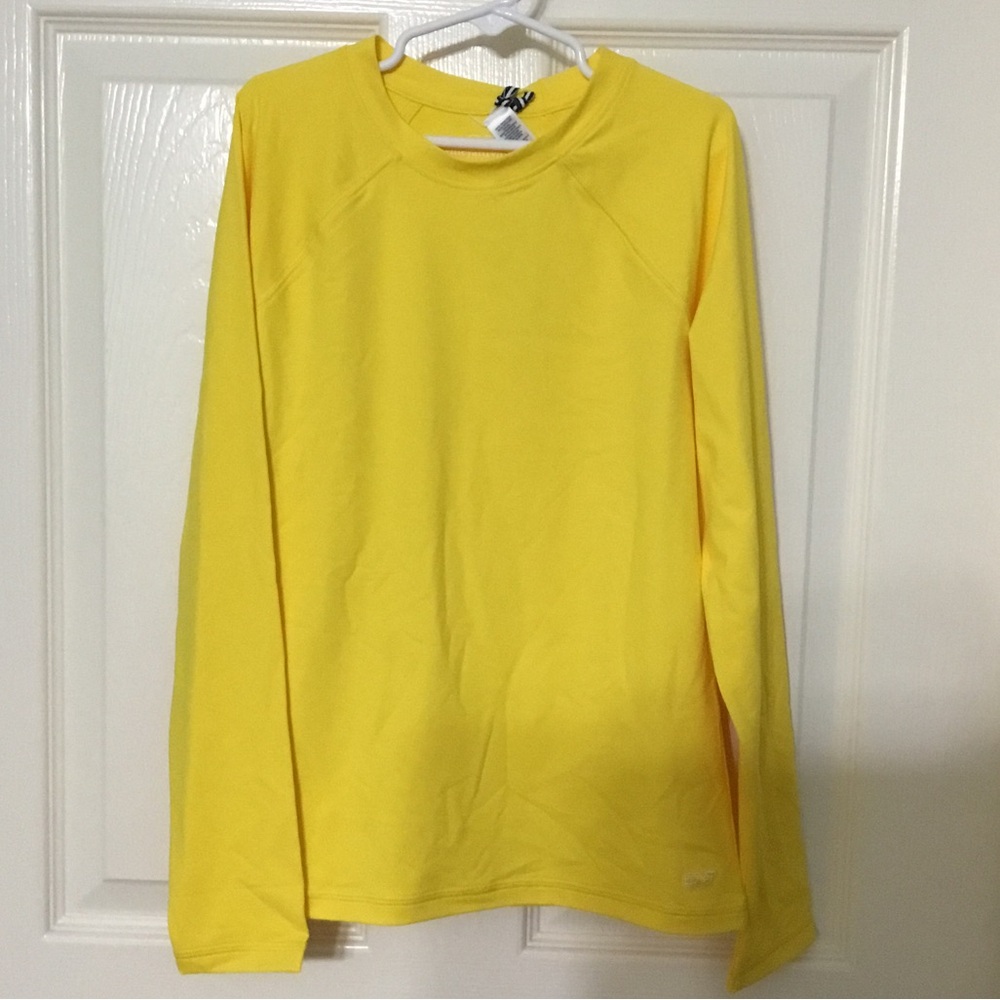 Vineyard Vines Fighting Lady Yellow Raglan Rushguard Boys M (12-14)